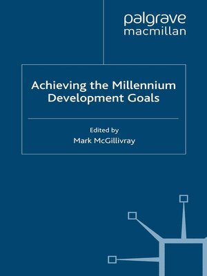 cover image of Achieving the Millennium Development Goals